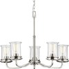 Progress Lighting Winslett Collection Brushed Nickel Five-Light Chandelier P400206-009